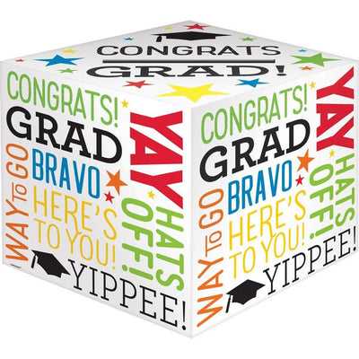 Multicolor Congrats Grad Card Holder Box