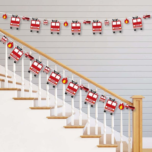 Firefighter Firetruck Baby Shower or Birthday Party DIY Decorations